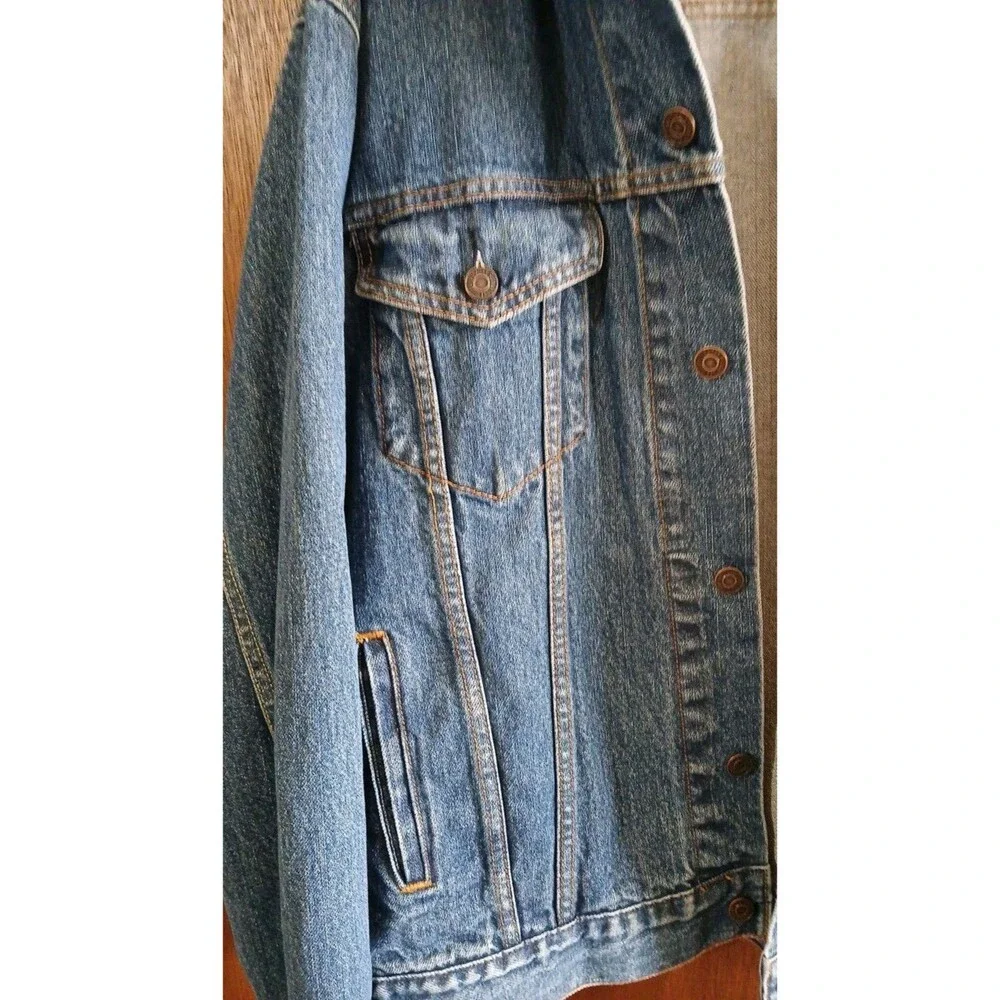 Levi Strauss Signature 1873 Men's Button-Up Denim Trucker Jean Jacket Blue XL